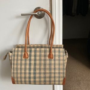 Shebobo Raffia/Leather handbag